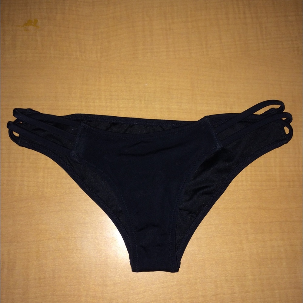 Victoria secret black bikini bottoms